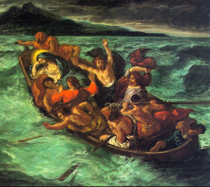 Christ on the Lake of Gennezaret, by Eugene Delacroix. 1854